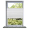 vidaXL Plissee Faltrollo Rollo Plisseerollo 40x150cm Weiß