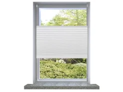 vidaXL Plissee Faltrollo Rollo Plisseerollo 40x150cm Weiß