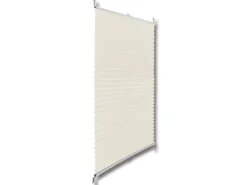vidaXL Plissee Faltrollo Rollo Plisseerollo 110x125cm Creme