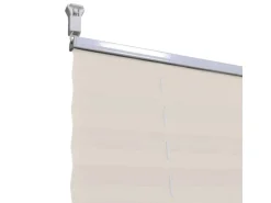 vidaXL Plissee Faltrollo Rollo Plisseerollo 110x125cm Creme