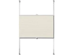 vidaXL Plissee Faltrollo Rollo Plisseerollo 110x125cm Creme