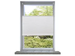 vidaXL Plissee Faltrollo Rollo Jalousie Plisseerollo klemmen 40x200cm Weiß