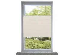 vidaXL Plissee Faltrollo Rollo Plisseerollo 110x100cm Creme