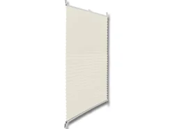 vidaXL Plissee Faltrollo Rollo Plisseerollo 110x100cm Creme