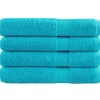 vidaXL Premium-Handtücher 4 Stk Türkis 100x200 600g/m2 100% Baumwolle* Bettwäsche