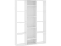 vidaXL Raumteiler/Bücherregal Weiß 100x24x140 cm Holzwerkstoff