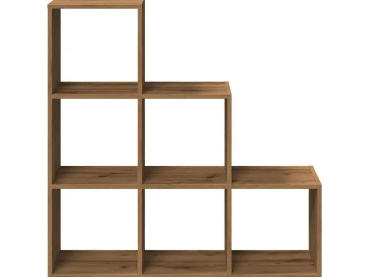 vidaXL Raumteiler-Bücherregal 3 Etagen Artisan-Eiche 99x29x99 cm 857966* Bücherregale