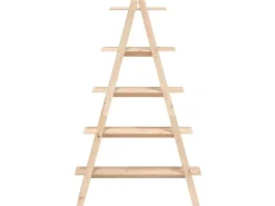 vidaXL Regal mit 5 Böden A-Form 110x40x180,5 cm Massivholz Kiefer
