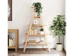 vidaXL Regal mit 5 Böden A-Form 110x40x180,5 cm Massivholz Kiefer