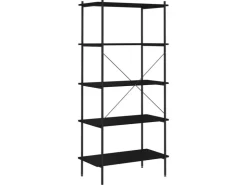 vidaXL Regal mit 5 Böden Schwarz 80x40x163 cm* Büroregale