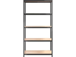 vidaXL Regale mit 5 Böden 2 Stk Stahl & Holzwerkstoff 152868