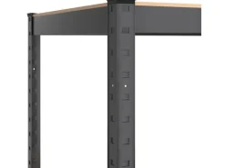 vidaXL Regale mit 5 Böden 2 Stk Stahl & Holzwerkstoff 152868
