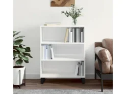 vidaXL Regalschrank Hochglanz-Weiß 69,5x32,5x90 cm Holzwerkstoff 828390