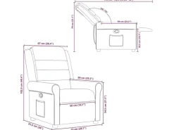 vidaXL Relaxsessel Stoff 4015640* Sessel