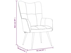 vidaXL Relaxsessel Dunkelgrün Samt Modell 9