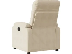 vidaXL Relaxsessel Elektrisch Creme Mikrofasergewebe Modell 4* Sessel