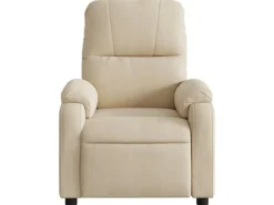 vidaXL Relaxsessel Elektrisch Creme Mikrofasergewebe Modell 4* Sessel