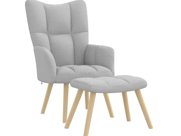 vidaXL Relaxsessel mit Fußhocker er Stoff 4016777* Sessel