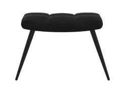 vidaXL Relaxsessel mit Hocker Schwarz Samt Modell 5* Sessel|Hocker