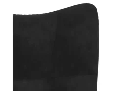vidaXL Relaxsessel mit Hocker Schwarz Samt Modell 5* Sessel|Hocker