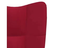 vidaXL Relaxsessel Weißrot Samt Modell 8
