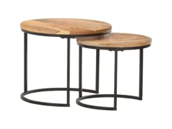vidaXL Satztische 2 Stk. Massivholz Akazie Modell 1* Tische