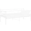 vidaXL Schlafsofa Bettgestell Weiß Metall 90x200 cm650976