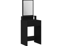 vidaXL Schminktisch mit Regal Schwarz Eichen-Optik 50 x 41 x 140 cm 865128* Regale Schwarz