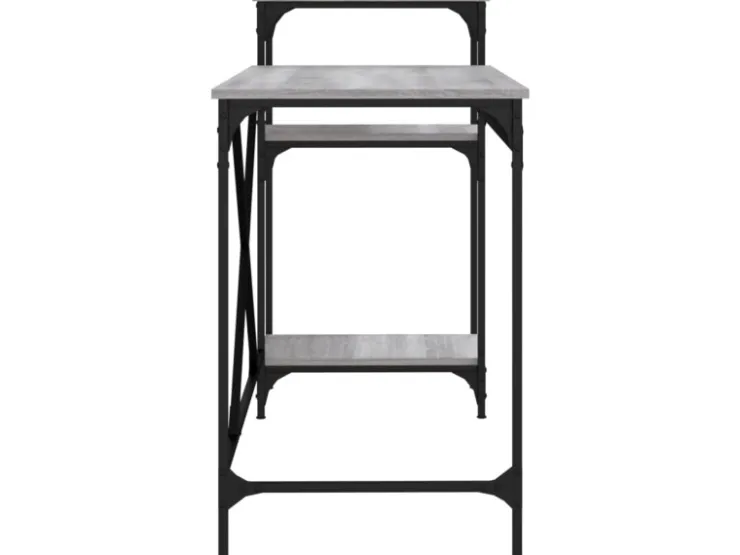 vidaXL Schreibtisch mit Regal Grau Sonoma 135x50x90 cm Holzwerkstoff 826712* Weitere Regale