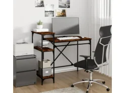 vidaXL Schreibtisch mit Regal Räuchereiche 105x50x90 cm Holzwerkstoff 826716* Weitere Regale