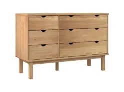 vidaXL Schubladenschrank OTTA 113,5x39,5x73 cm Massivholz Kiefer