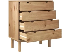 vidaXL Schubladenschrank OTTA 76,5x39,5x90 cm Massivholz* Sideboards|Kommode