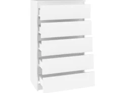 vidaXL Schubladenschrank Weiß 60x36x103 cm Holzwerkstoff