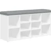 vidaXL Schuhbank Weiß 102x32x50 cm Holzwerkstoff