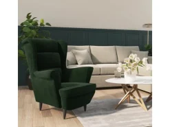 vidaXL Sessel Dunkelgrün Samt Modell 1