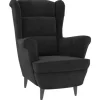 vidaXL Sessel Schwarz Samt Modell 3* Sessel