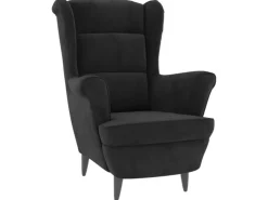 vidaXL Sessel Schwarz Samt Modell 3* Sessel