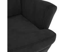 vidaXL Sessel Schwarz Samt Modell 3* Sessel