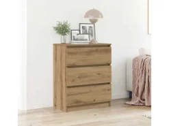 vidaXL Sideboard Artisan-Eiche 60x35x76 cm Holzwerkstoff 862492