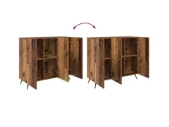 vidaXL Sideboard Braun 90 x 34 x 80 cm Holzwerkstoff 879576* Sideboards|Kommode