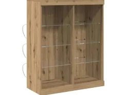 vidaXL Sideboard Eiche Handwerklich 41 x 37 x 100 cm Holzwerkstoff 863049