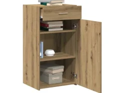 vidaXL Sideboard Eiche Handwerklich 50 x 42,5 x 93 cm Holzwerkstoff 868760* Sideboards