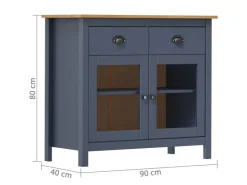 vidaXL Sideboard Hill 90x40x80 cm Massivholz Kiefer 288941* Sideboards
