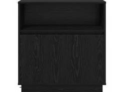 vidaXL Sideboard mit LED Schwarz Eichen-Optik 71 x 34,5 x 75 cm 869651* Kommode