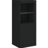 vidaXL Sideboard mit LED-Leuchten Schwarz 41x37x100 cm 836645* Kommode