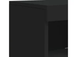 vidaXL Sideboard mit LED-Leuchten Schwarz 41x37x100 cm 836645* Kommode