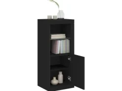 vidaXL Sideboard mit LED-Leuchten Schwarz 41x37x100 cm 836645* Kommode