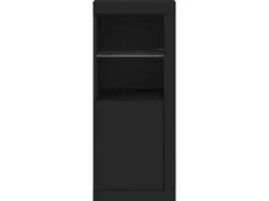 vidaXL Sideboard mit LED-Leuchten Schwarz 41x37x100 cm 836645* Kommode