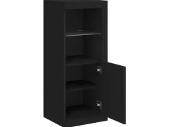 vidaXL Sideboard mit LED-Leuchten Schwarz 41x37x100 cm 836645* Kommode
