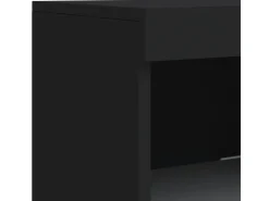 vidaXL Sideboard mit LED-Leuchten Schwarz 162x37x100 cm 3209171